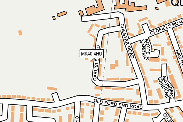 MK40 4HU map - OS OpenMap – Local (Ordnance Survey)