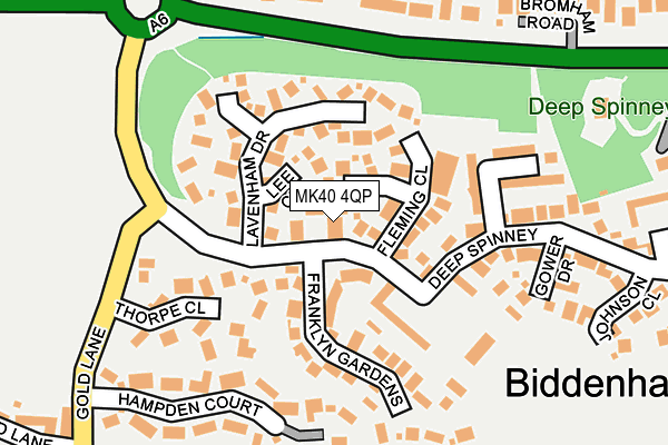 MK40 4QP map - OS OpenMap – Local (Ordnance Survey)