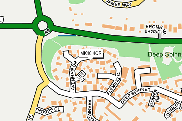 MK40 4QR map - OS OpenMap – Local (Ordnance Survey)