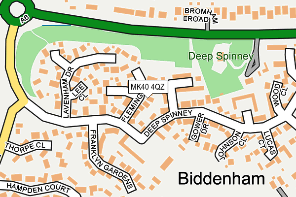 MK40 4QZ map - OS OpenMap – Local (Ordnance Survey)