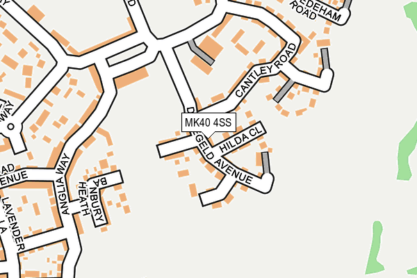 MK40 4SS map - OS OpenMap – Local (Ordnance Survey)