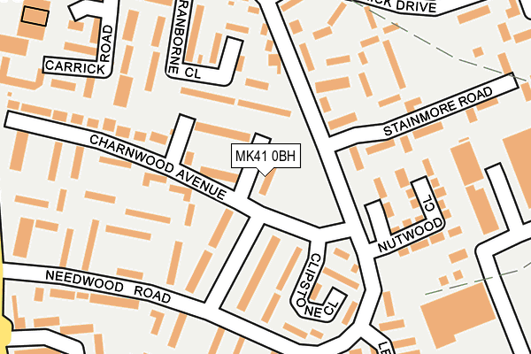 MK41 0BH map - OS OpenMap – Local (Ordnance Survey)