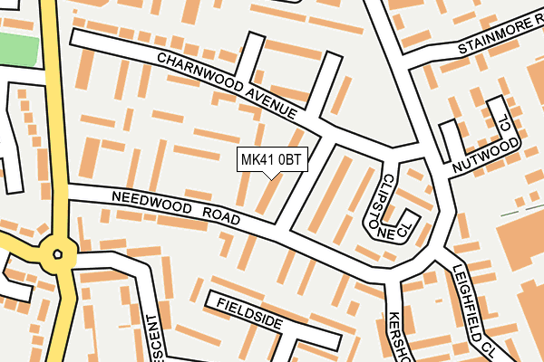 MK41 0BT map - OS OpenMap – Local (Ordnance Survey)