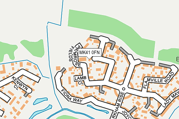 MK41 0FN map - OS OpenMap – Local (Ordnance Survey)