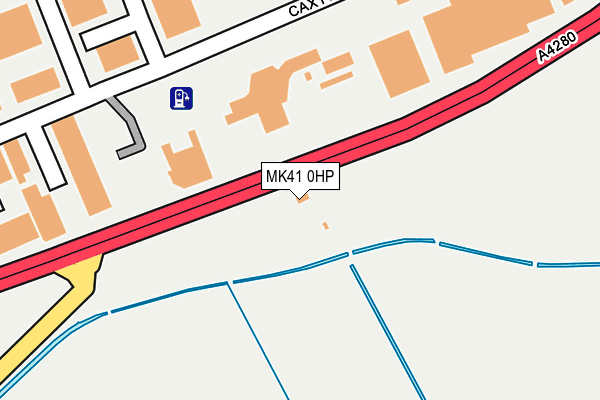 MK41 0HP map - OS OpenMap – Local (Ordnance Survey)