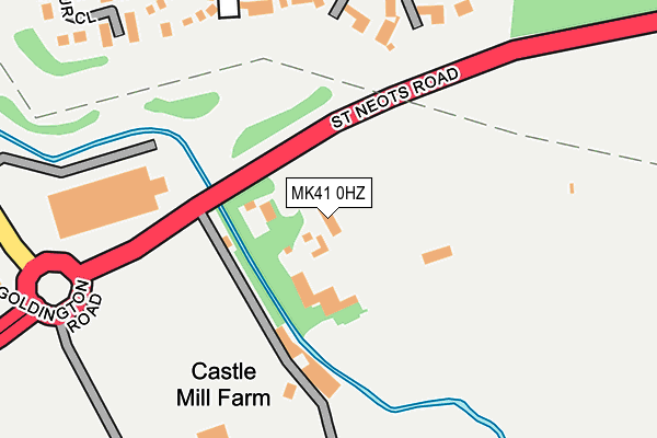 MK41 0HZ map - OS OpenMap – Local (Ordnance Survey)