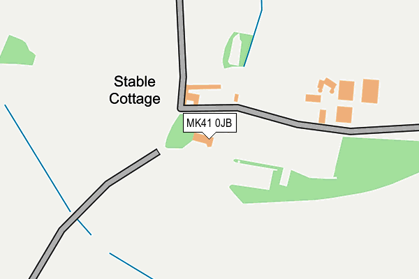 MK41 0JB map - OS OpenMap – Local (Ordnance Survey)