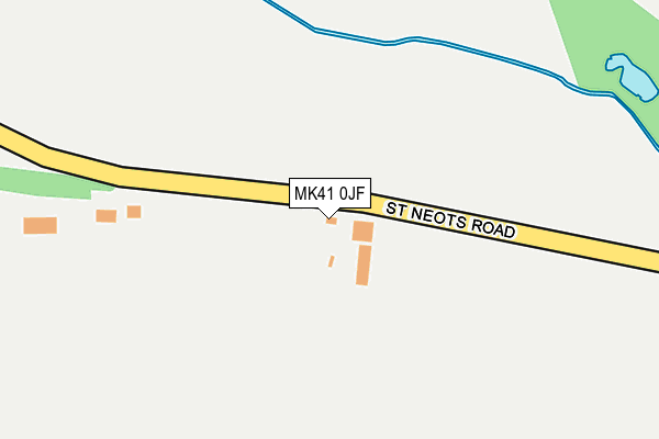 MK41 0JF map - OS OpenMap – Local (Ordnance Survey)
