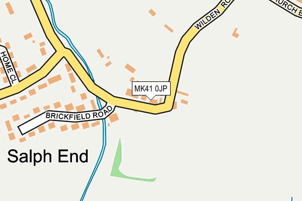 MK41 0JP map - OS OpenMap – Local (Ordnance Survey)