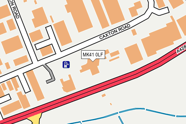 MK41 0LF map - OS OpenMap – Local (Ordnance Survey)