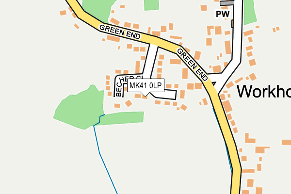 MK41 0LP map - OS OpenMap – Local (Ordnance Survey)