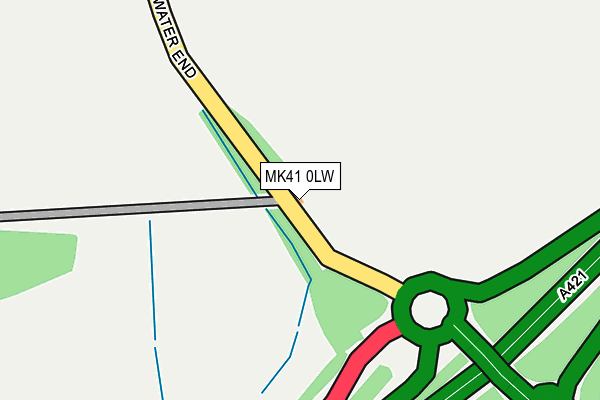 MK41 0LW map - OS OpenMap – Local (Ordnance Survey)