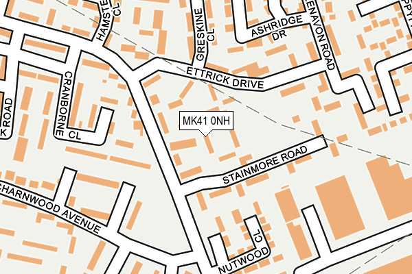 MK41 0NH map - OS OpenMap – Local (Ordnance Survey)