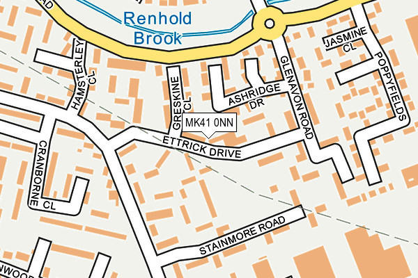 MK41 0NN map - OS OpenMap – Local (Ordnance Survey)