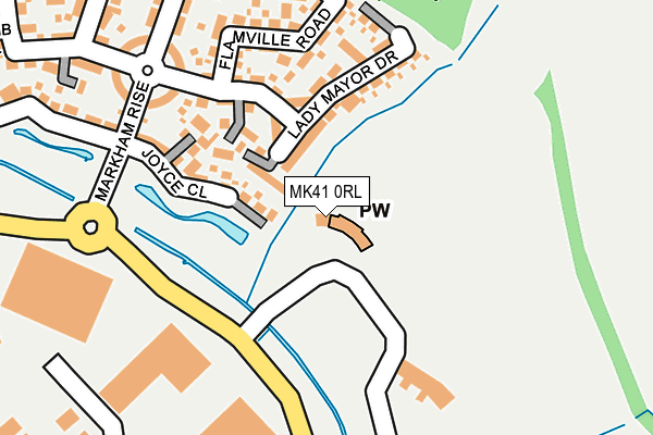 MK41 0RL map - OS OpenMap – Local (Ordnance Survey)