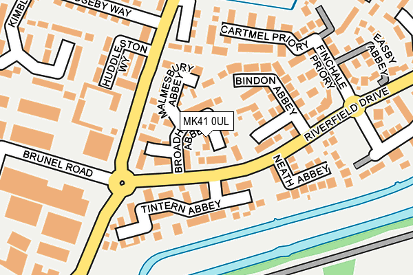 MK41 0UL map - OS OpenMap – Local (Ordnance Survey)