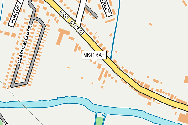 MK41 6AH map - OS OpenMap – Local (Ordnance Survey)