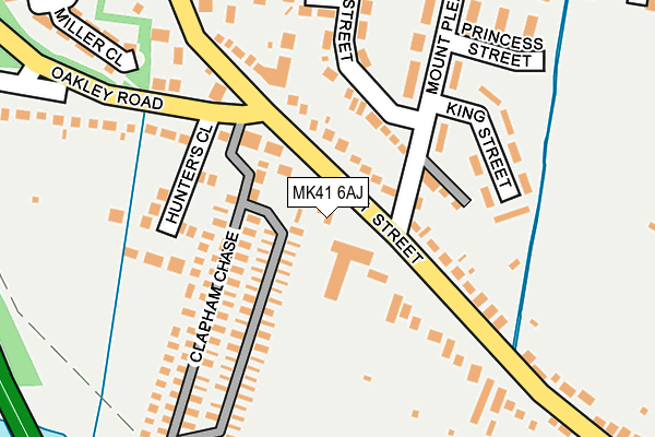 MK41 6AJ map - OS OpenMap – Local (Ordnance Survey)