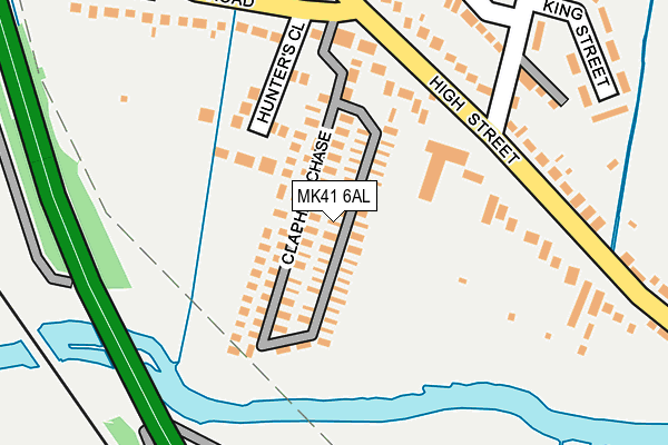 MK41 6AL map - OS OpenMap – Local (Ordnance Survey)