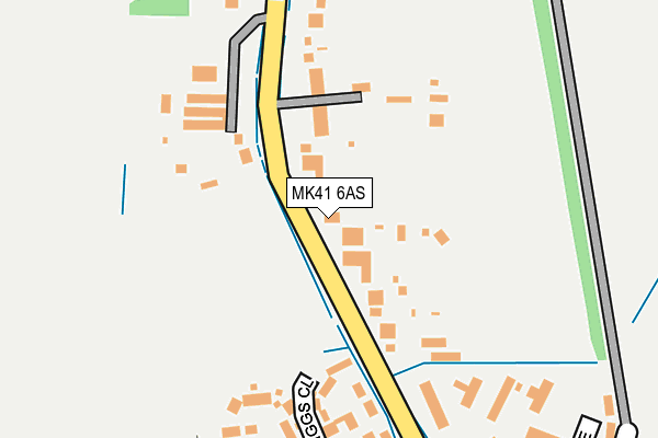 MK41 6AS map - OS OpenMap – Local (Ordnance Survey)