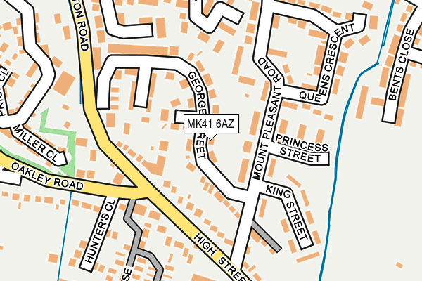 MK41 6AZ map - OS OpenMap – Local (Ordnance Survey)