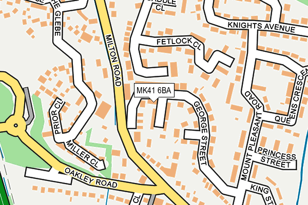 MK41 6BA map - OS OpenMap – Local (Ordnance Survey)