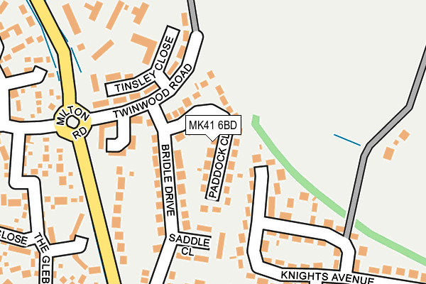 MK41 6BD map - OS OpenMap – Local (Ordnance Survey)