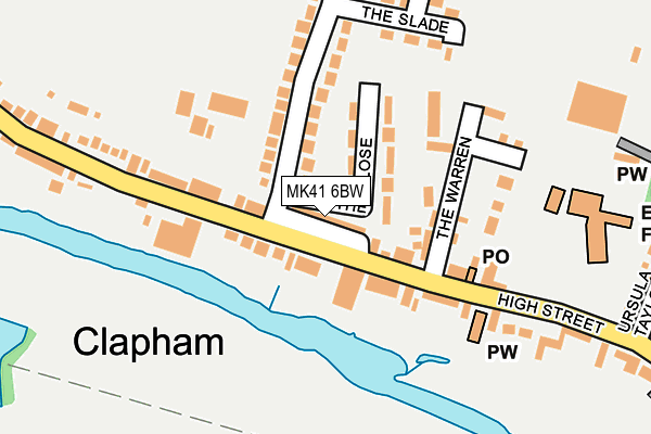 Map of CLAPHAM FISH & CHIPS LTD at local scale