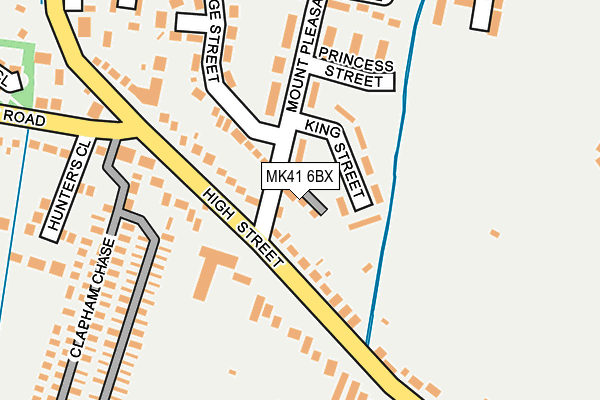 MK41 6BX map - OS OpenMap – Local (Ordnance Survey)