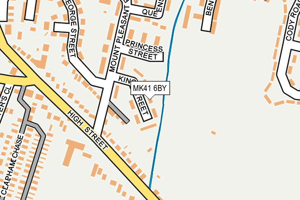 MK41 6BY map - OS OpenMap – Local (Ordnance Survey)