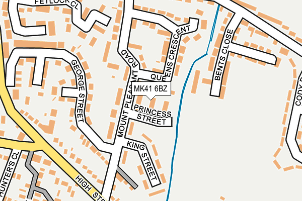 MK41 6BZ map - OS OpenMap – Local (Ordnance Survey)