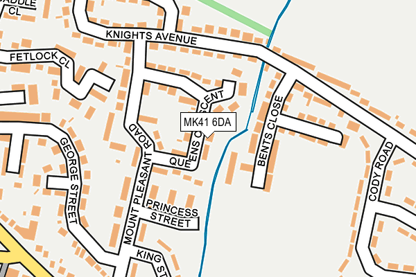 MK41 6DA map - OS OpenMap – Local (Ordnance Survey)