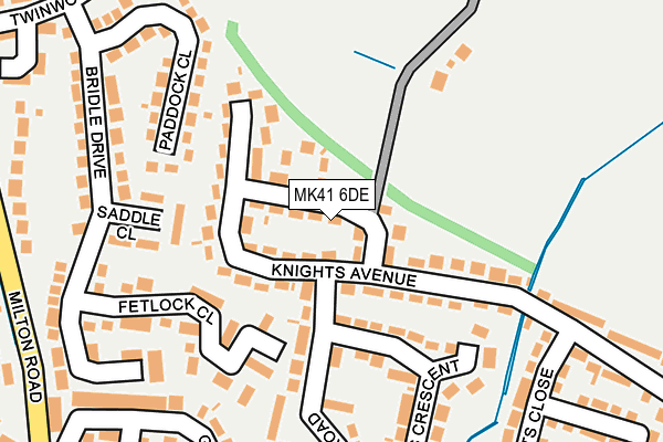 MK41 6DE map - OS OpenMap – Local (Ordnance Survey)