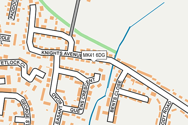 MK41 6DG map - OS OpenMap – Local (Ordnance Survey)