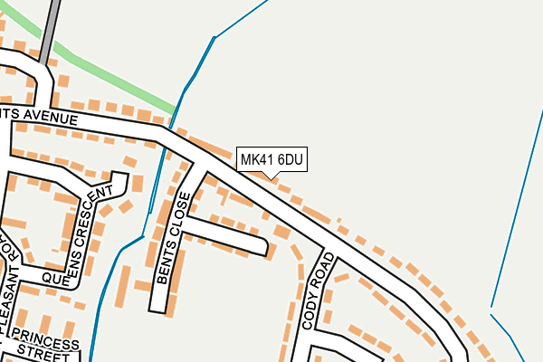 MK41 6DU map - OS OpenMap – Local (Ordnance Survey)