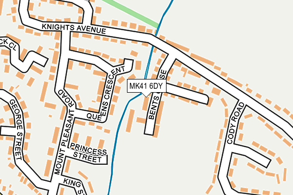 MK41 6DY map - OS OpenMap – Local (Ordnance Survey)