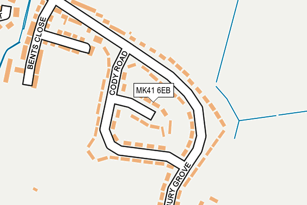 MK41 6EB map - OS OpenMap – Local (Ordnance Survey)