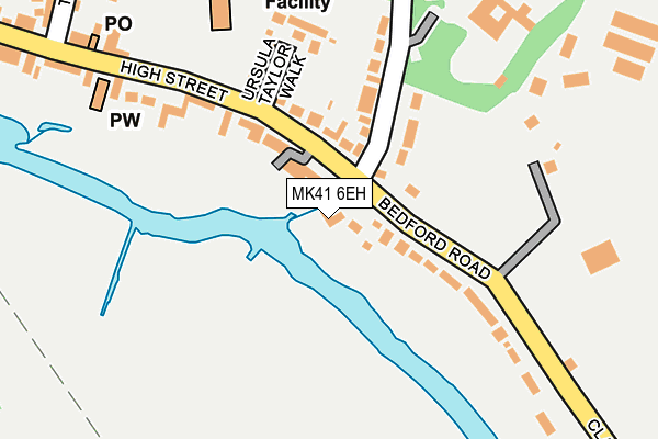 MK41 6EH map - OS OpenMap – Local (Ordnance Survey)