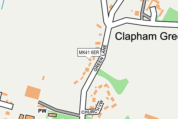 MK41 6ER map - OS OpenMap – Local (Ordnance Survey)