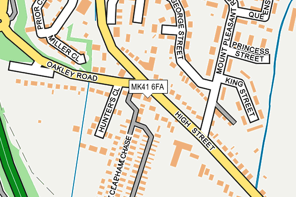 MK41 6FA map - OS OpenMap – Local (Ordnance Survey)