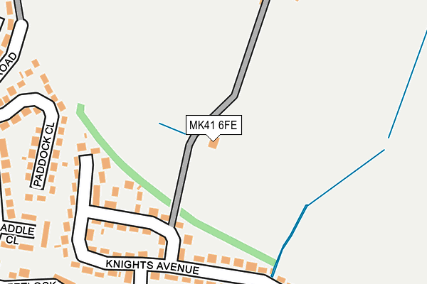 MK41 6FE map - OS OpenMap – Local (Ordnance Survey)