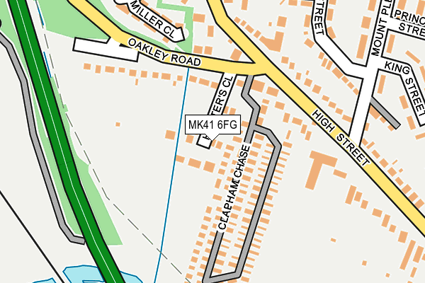 MK41 6FG map - OS OpenMap – Local (Ordnance Survey)
