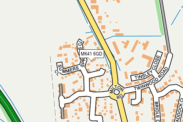 MK41 6GD map - OS OpenMap – Local (Ordnance Survey)