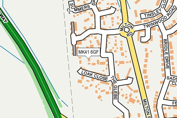 MK41 6GF map - OS OpenMap – Local (Ordnance Survey)