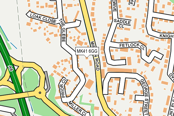 MK41 6GG map - OS OpenMap – Local (Ordnance Survey)