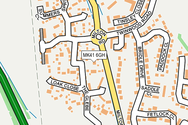 MK41 6GH map - OS OpenMap – Local (Ordnance Survey)