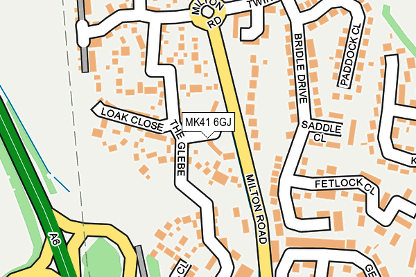 MK41 6GJ map - OS OpenMap – Local (Ordnance Survey)