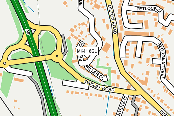 MK41 6GL map - OS OpenMap – Local (Ordnance Survey)