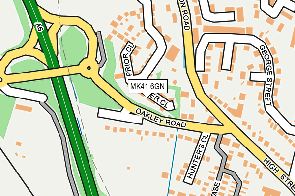 MK41 6GN map - OS OpenMap – Local (Ordnance Survey)