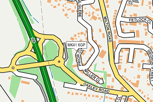 MK41 6GP map - OS OpenMap – Local (Ordnance Survey)